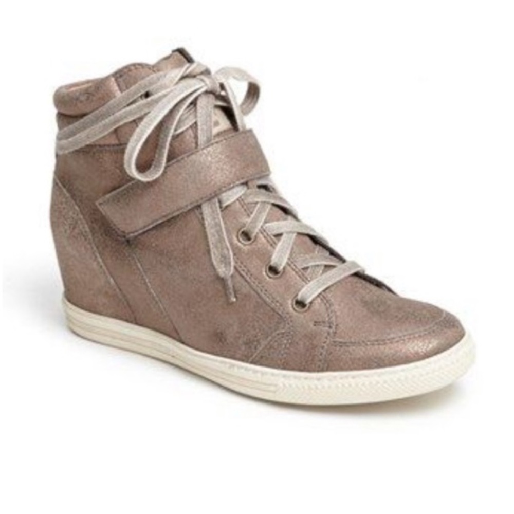 Paul Green PG Metallic Beige Women's High-Top Sneakers 9.5